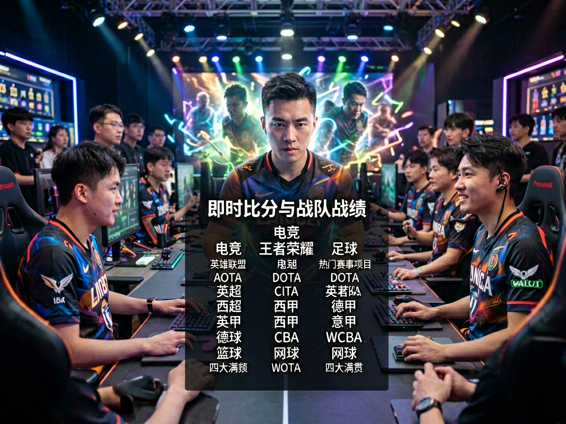 电竞比赛即时比分与战队战绩